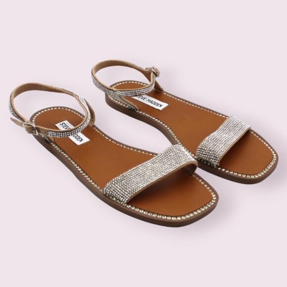 Steve Madden Womens Nisha-r Flat Sandals Size 7